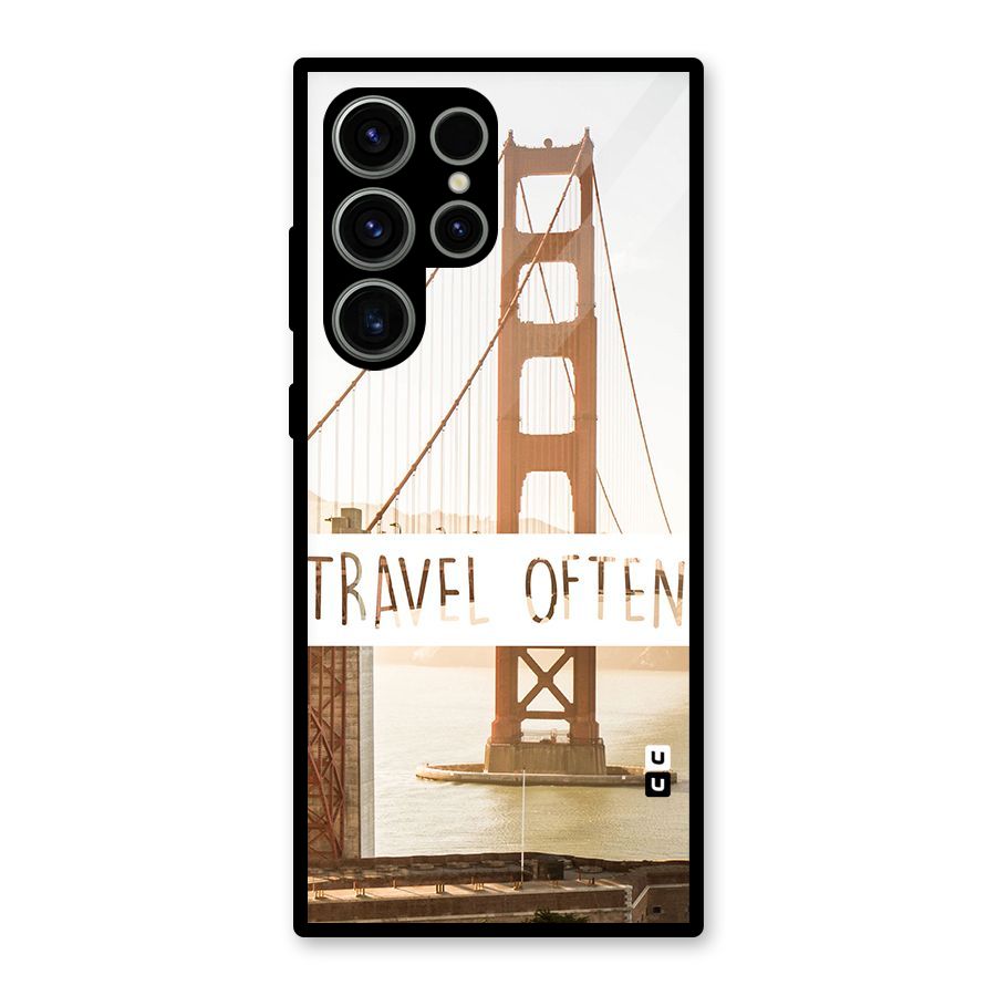 Travel Often Glass Back Case for Galaxy S23 Ultra