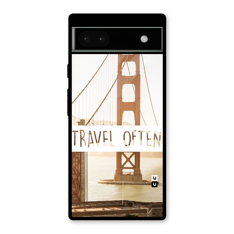 Travel Often Glass Back Case for Google Pixel 6a