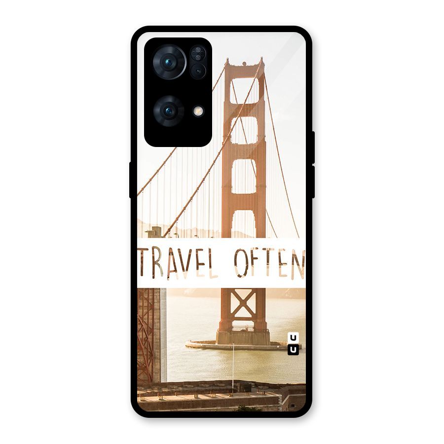 Travel Often Glass Back Case for Oppo Reno7 Pro 5G