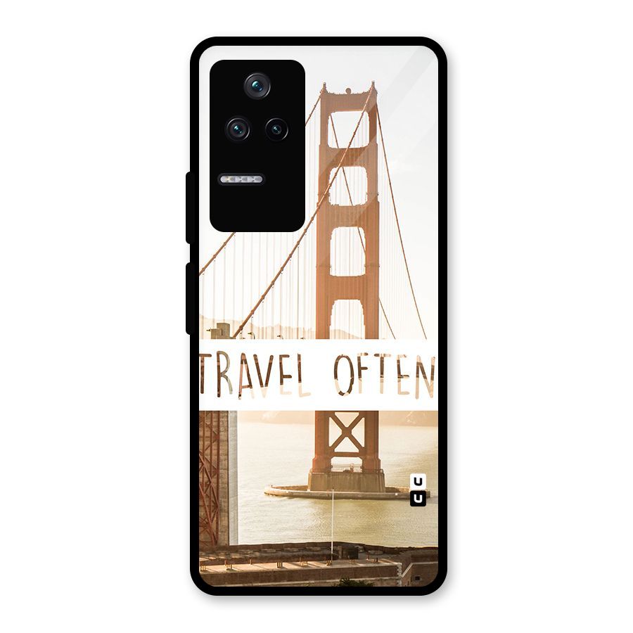 Travel Often Glass Back Case for Poco F4 5G