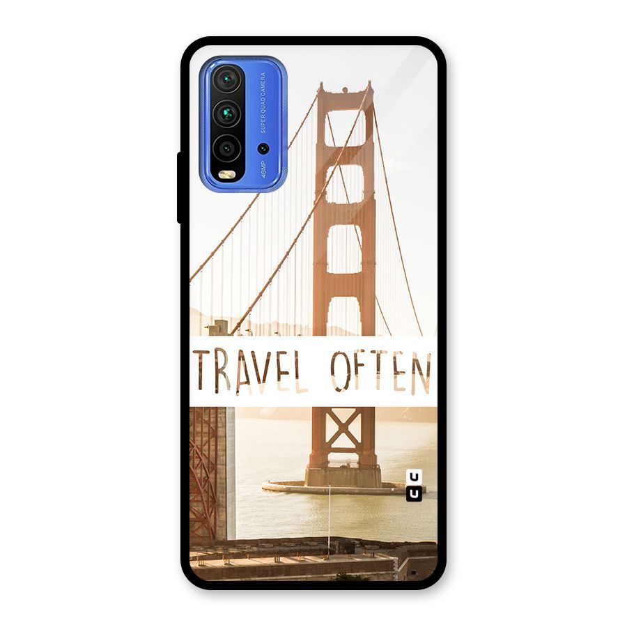 Travel Often Glass Back Case for Redmi 9 Power