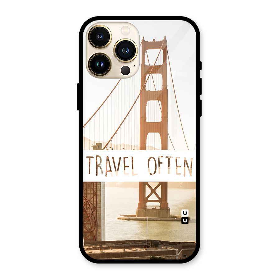 Travel Often Glass Back Case for iPhone 13 Pro Max