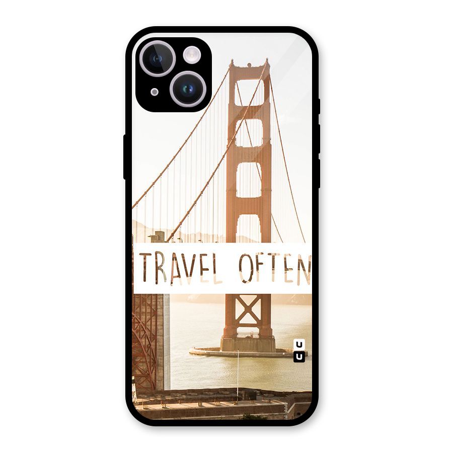 Travel Often Glass Back Case for iPhone 14 Plus