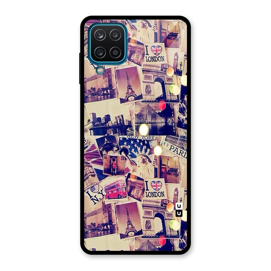 Travel Pictures Glass Back Case for Galaxy A12
