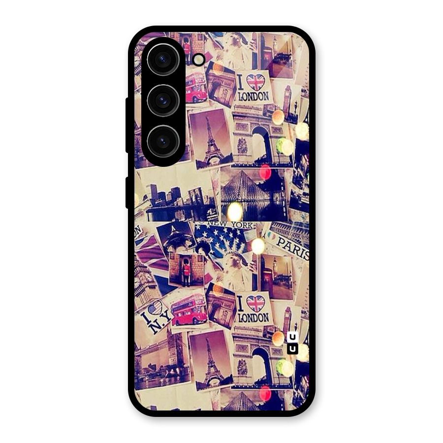 Travel Pictures Glass Back Case for Galaxy S23