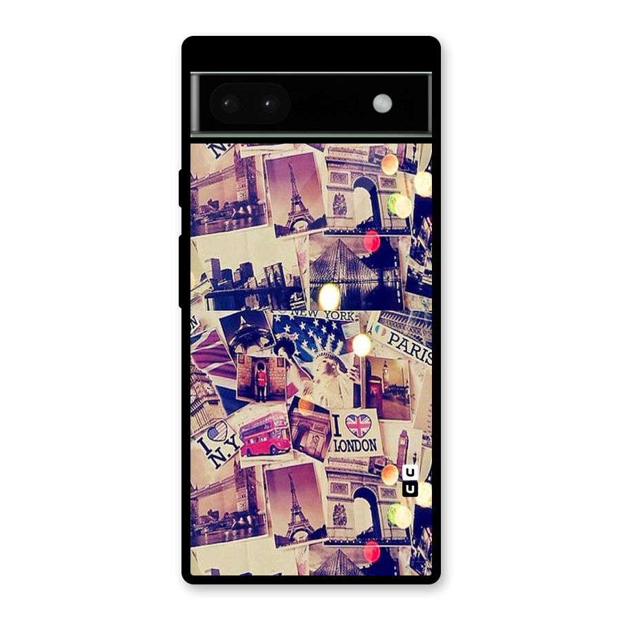 Travel Pictures Glass Back Case for Google Pixel 6a