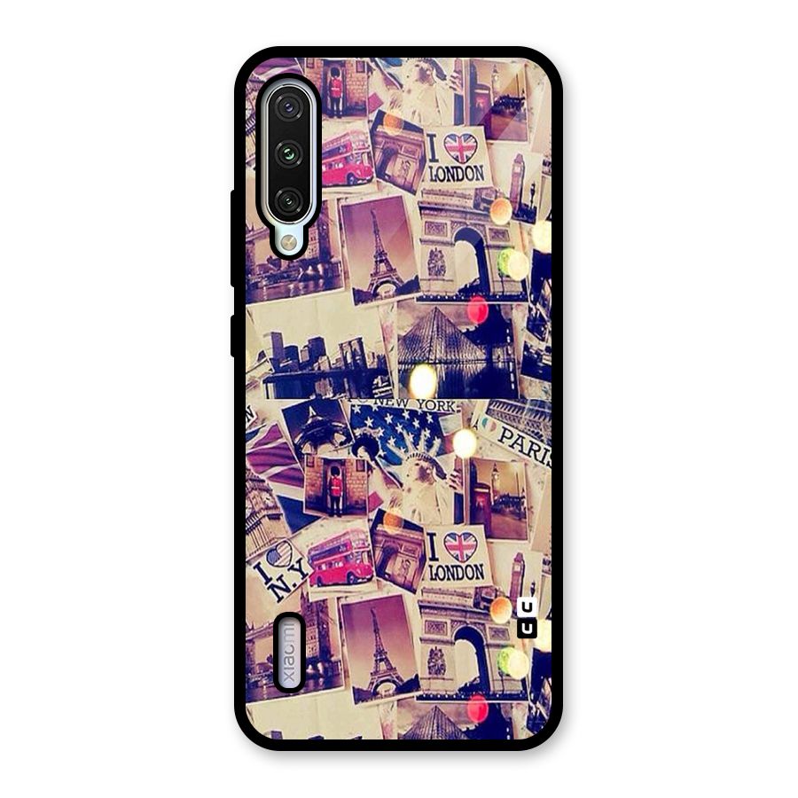 Travel Pictures Glass Back Case for Mi A3