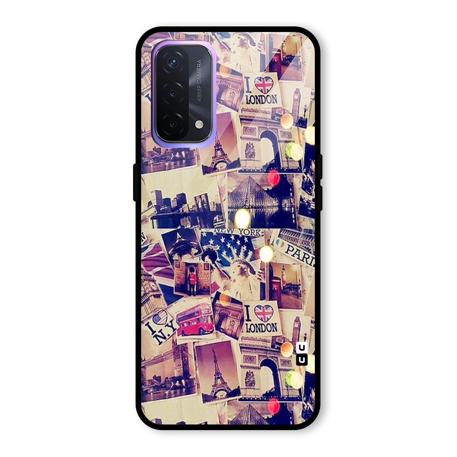 Travel Pictures Glass Back Case for Oppo A74 5G