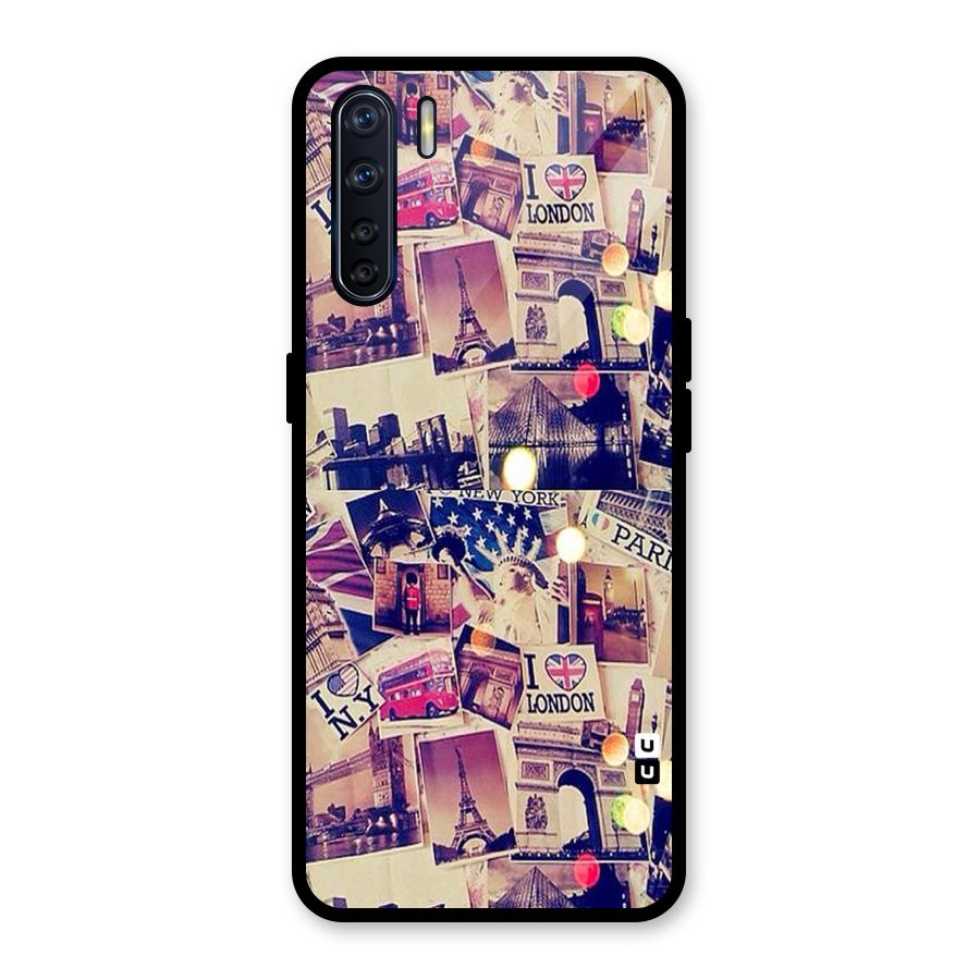 Travel Pictures Glass Back Case for Oppo F15