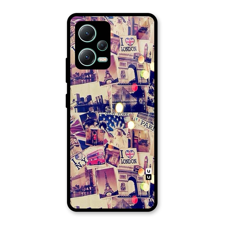 Travel Pictures Glass Back Case for Redmi Note 12 5G