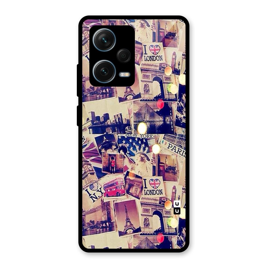 Travel Pictures Glass Back Case for Redmi Note 12 Pro Plus 5G