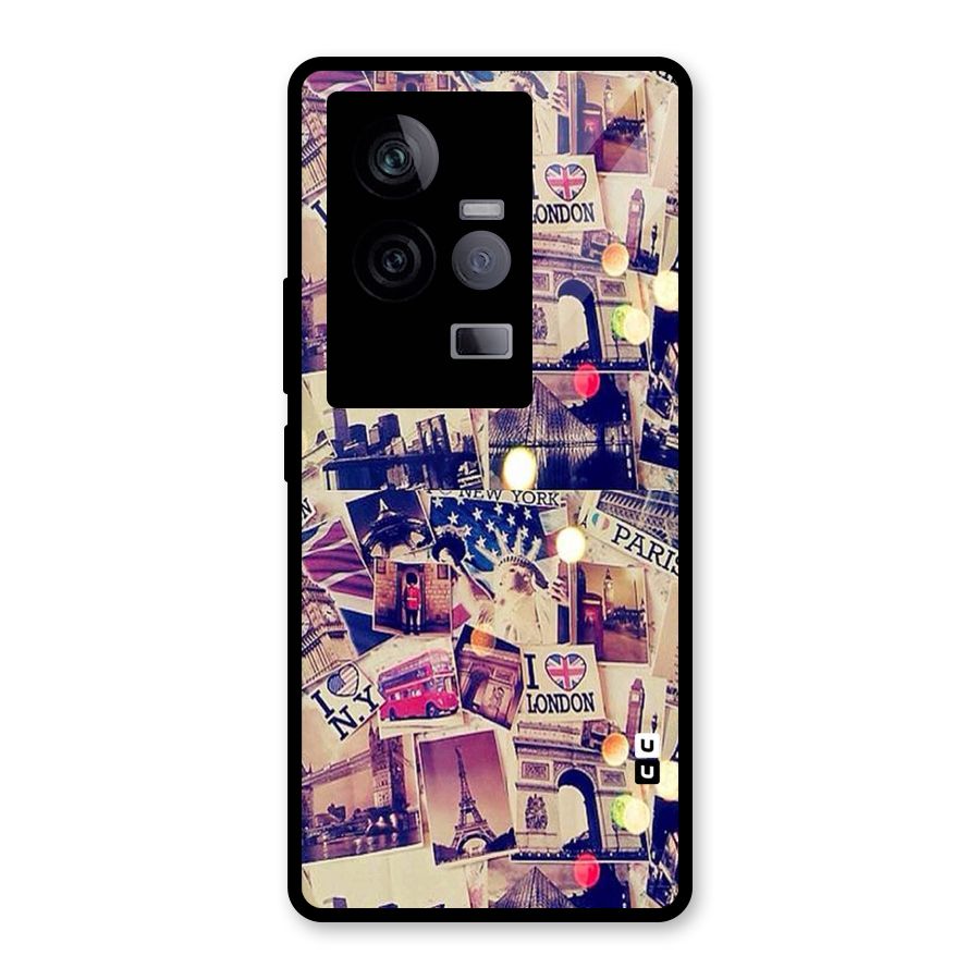 Travel Pictures Glass Back Case for Vivo iQOO 11 5G