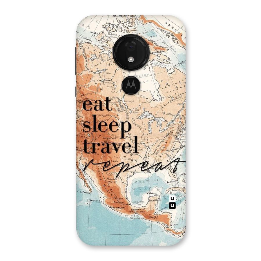 Travel Repeat Back Case for Moto G7 Power