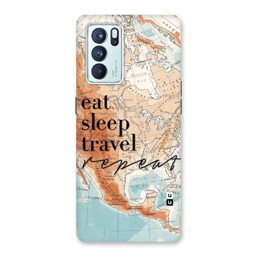 Travel Repeat Back Case for Oppo Reno6 Pro 5G