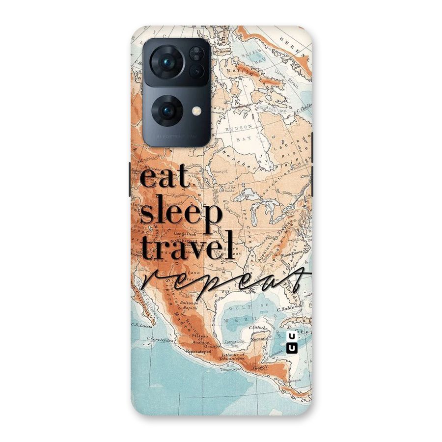 Travel Repeat Back Case for Oppo Reno7 Pro 5G