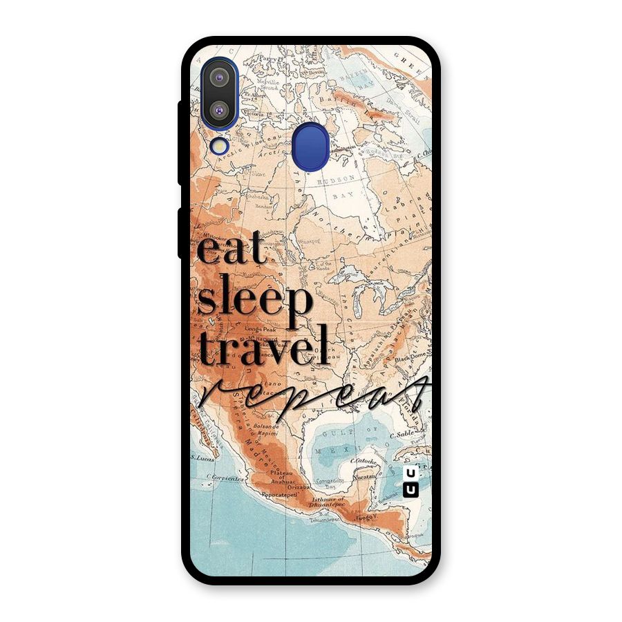 Travel Repeat Glass Back Case for Galaxy M20