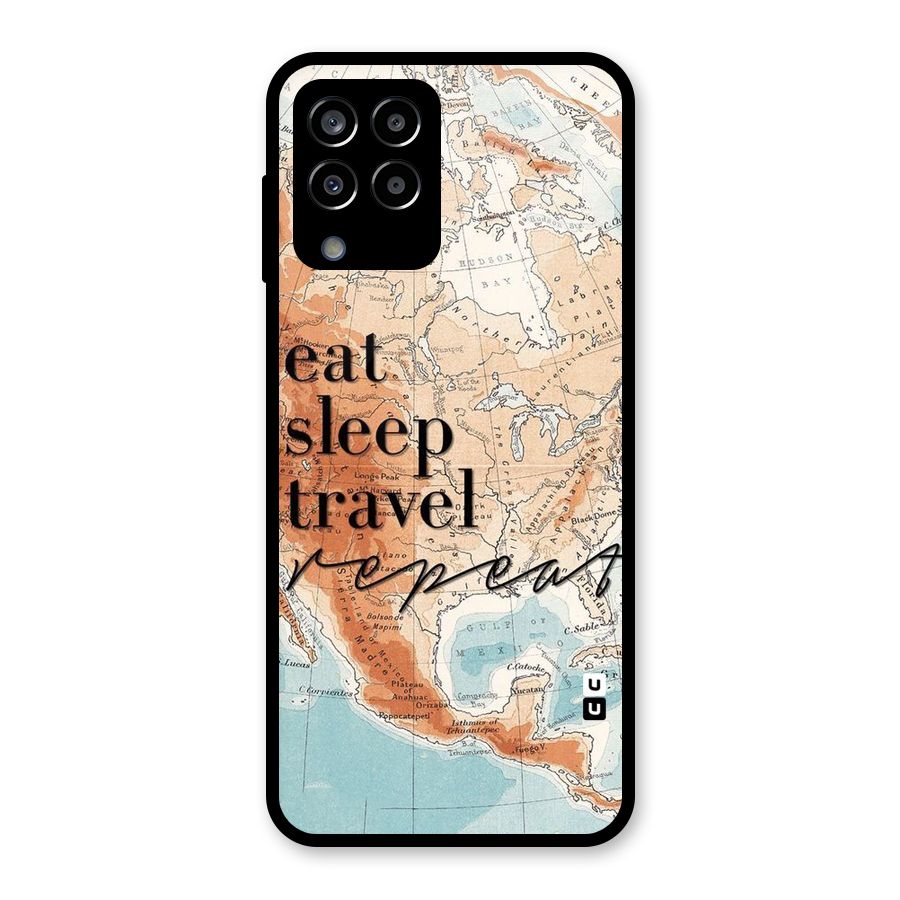 Travel Repeat Glass Back Case for Galaxy M33