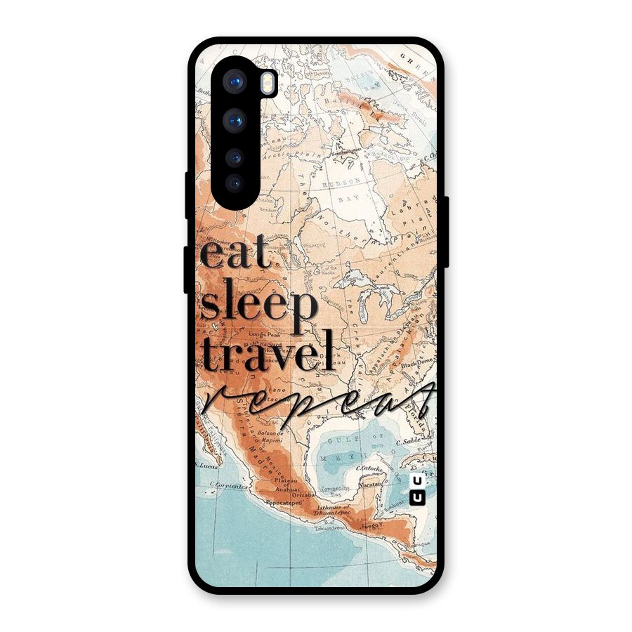 Travel Repeat Glass Back Case for OnePlus Nord