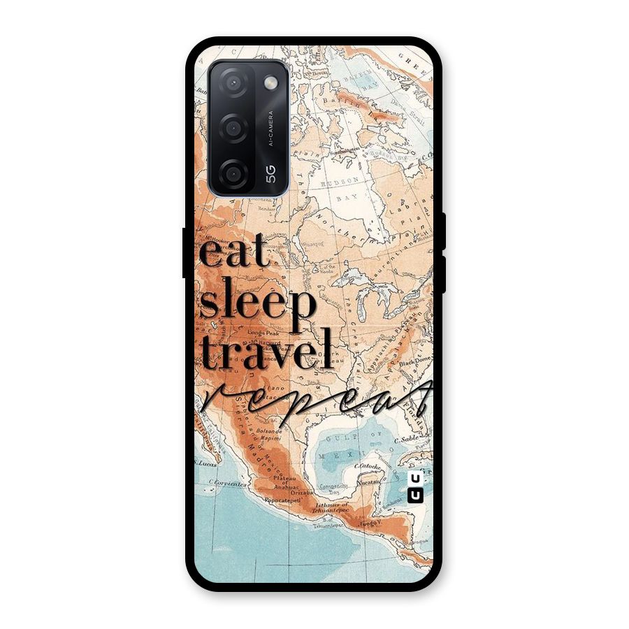 Travel Repeat Glass Back Case for Oppo A53s 5G