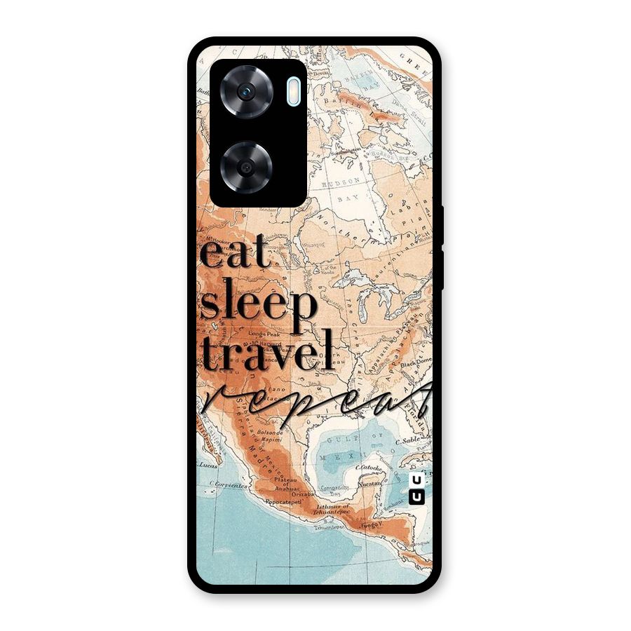Travel Repeat Glass Back Case for Oppo A77