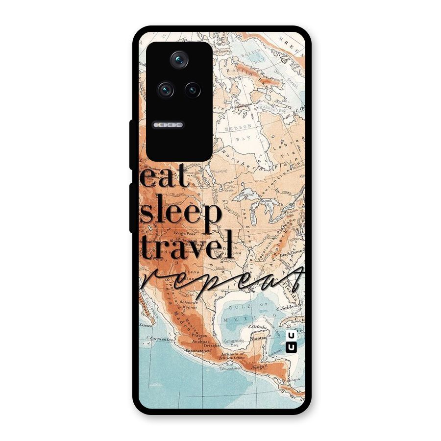 Travel Repeat Glass Back Case for Poco F4 5G
