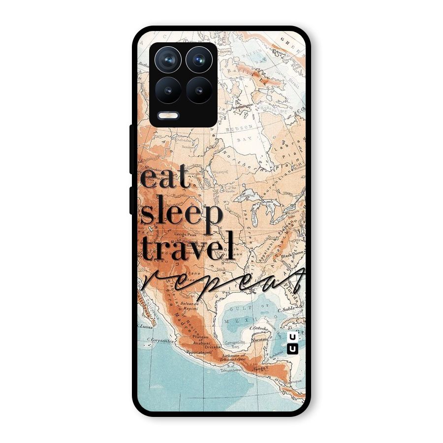 Travel Repeat Glass Back Case for Realme 8