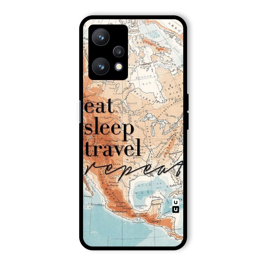Travel Repeat Glass Back Case for Realme 9 Pro 5G