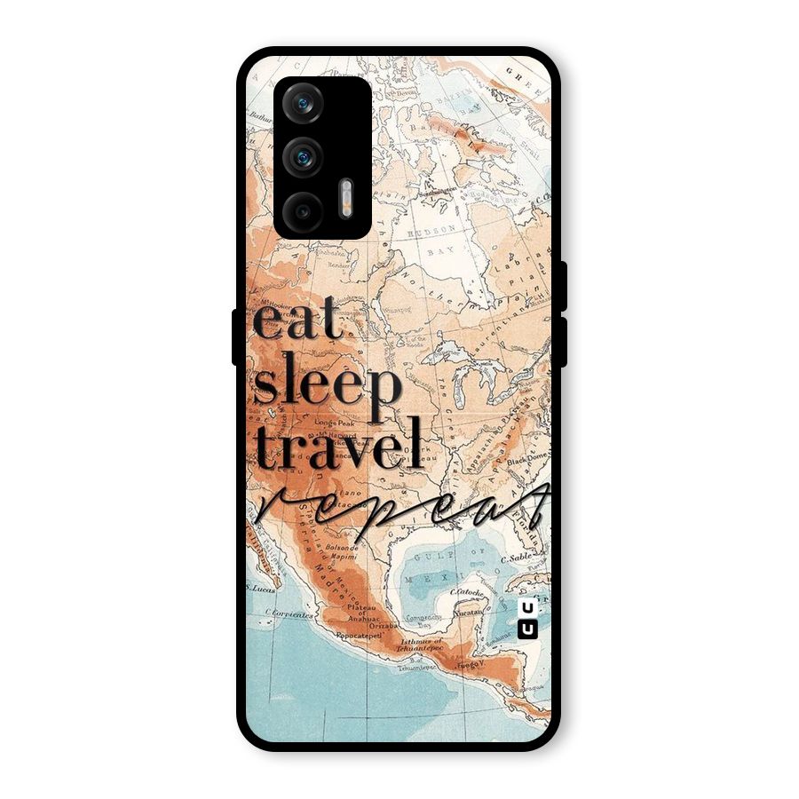 Travel Repeat Glass Back Case for Realme GT 5G