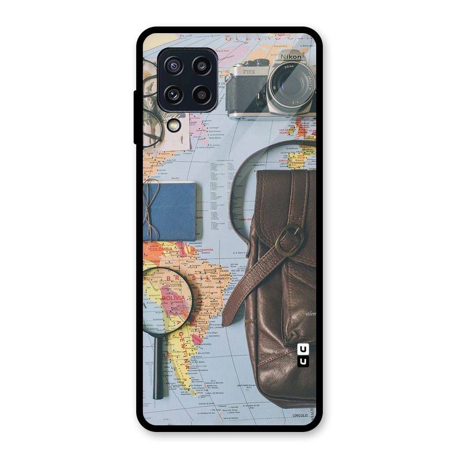 Travel Requisites Glass Back Case for Galaxy M32