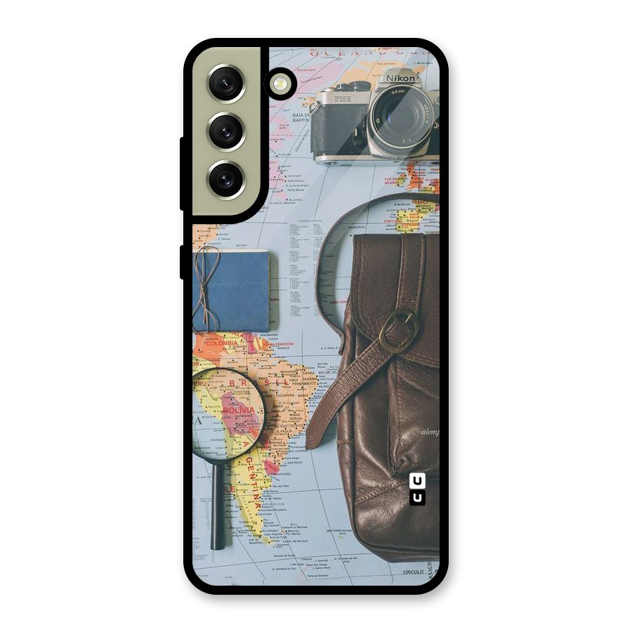 Travel Requisites Glass Back Case for Galaxy S21 FE 5G