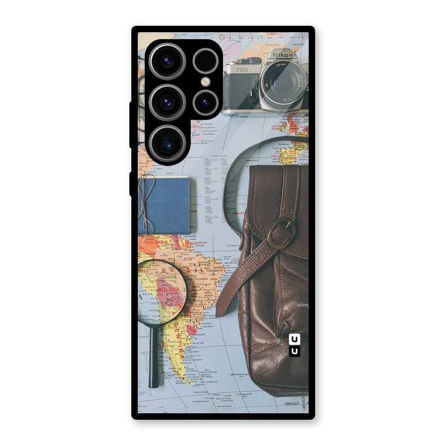 Travel Requisites Glass Back Case for Galaxy S23 Ultra