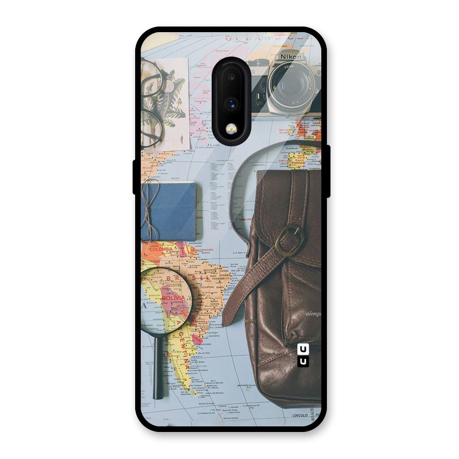 Travel Requisites Glass Back Case for OnePlus 7