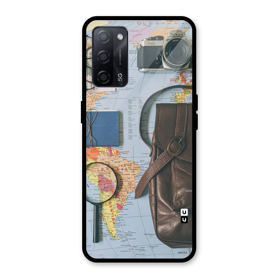 Travel Requisites Glass Back Case for Oppo A53s 5G