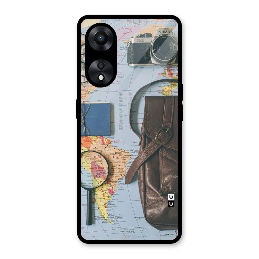 Travel Requisites Glass Back Case for Oppo A78