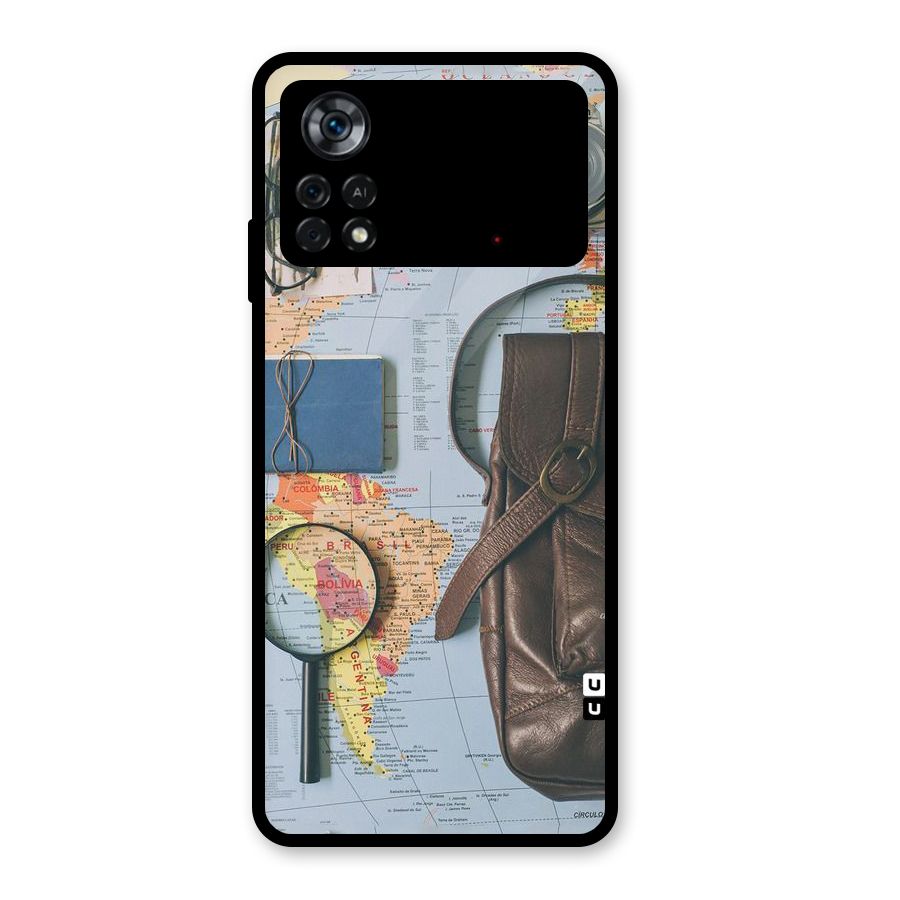 Travel Requisites Glass Back Case for Poco X4 Pro 5G