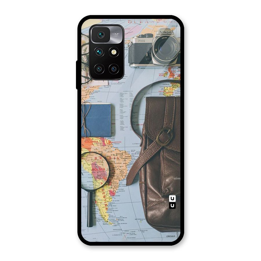 Travel Requisites Glass Back Case for Redmi 10 Prime
