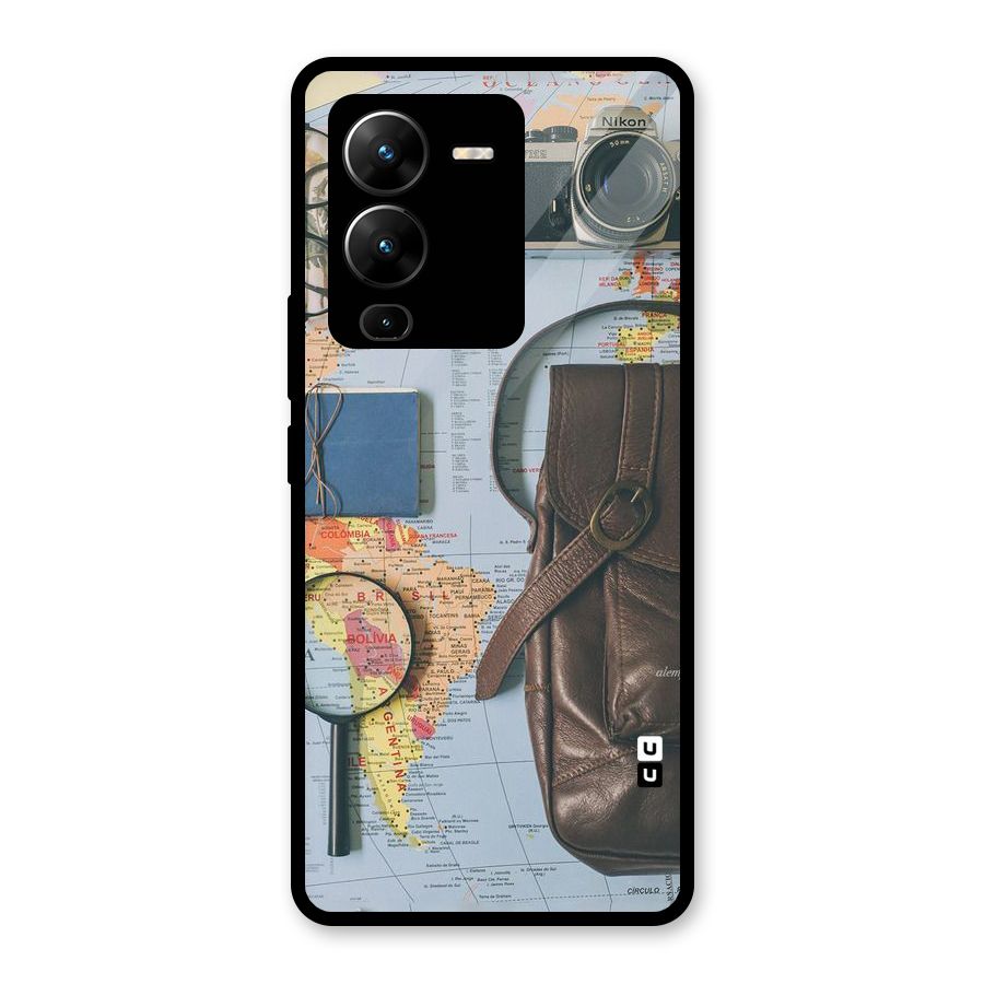 Travel Requisites Glass Back Case for Vivo V25 Pro
