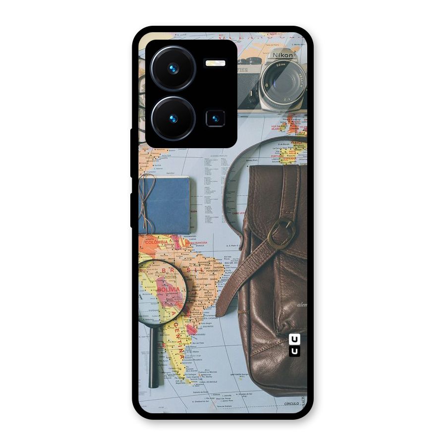 Travel Requisites Glass Back Case for Vivo Y35