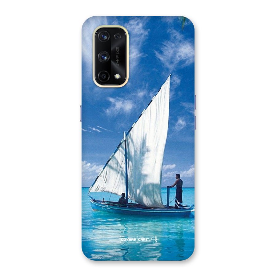 Travel Ship Glass Back Case for Realme X7 Pro
