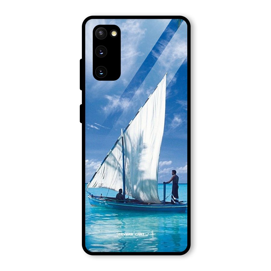 Travel Ship Glass Back Case for Galaxy S20 FE 5G
