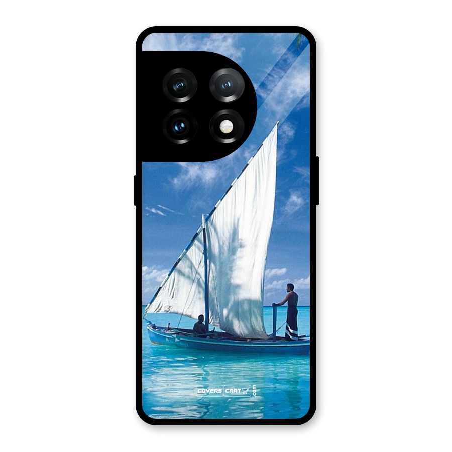 Travel Ship Glass Back Case for OnePlus 11