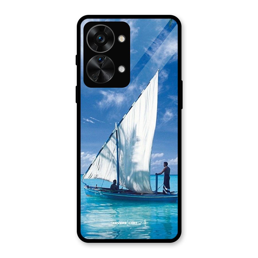 Travel Ship Glass Back Case for OnePlus Nord 2T