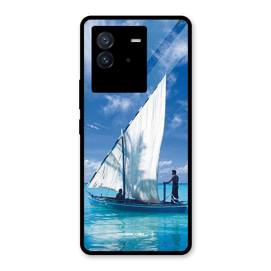Travel Ship Glass Back Case for Vivo iQOO Neo 6 5G