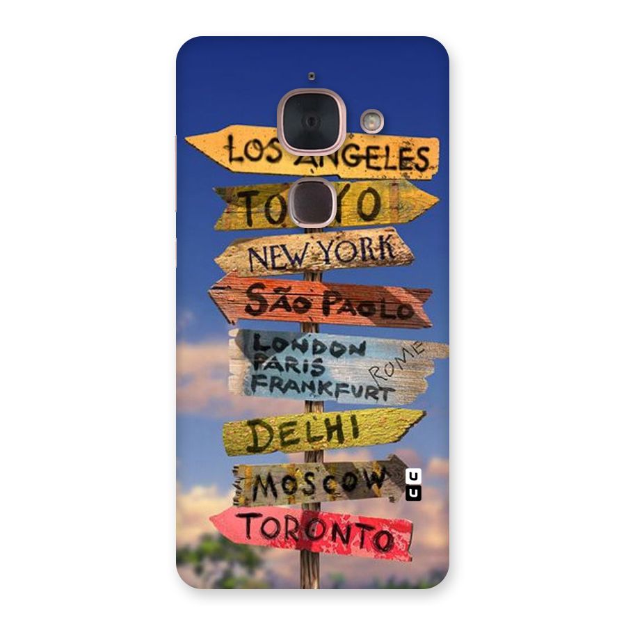 Travel Signs Back Case for Le Max 2