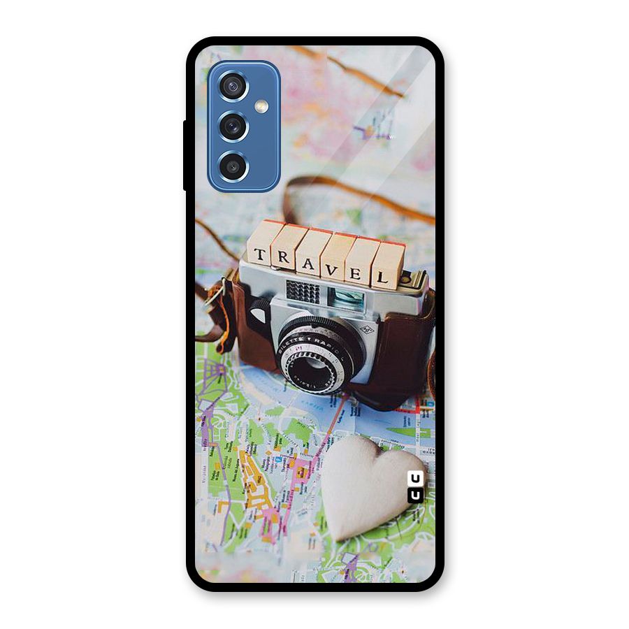 Travel Snapshot Glass Back Case for Galaxy M52 5G