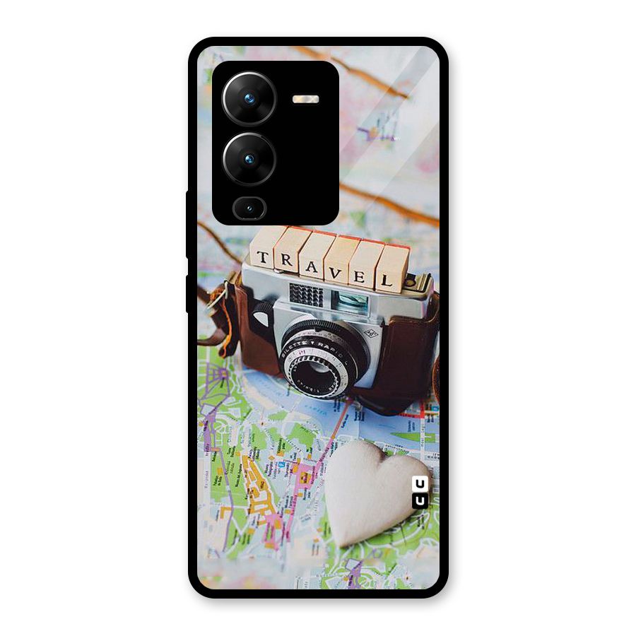 Travel Snapshot Glass Back Case for Vivo V25 Pro