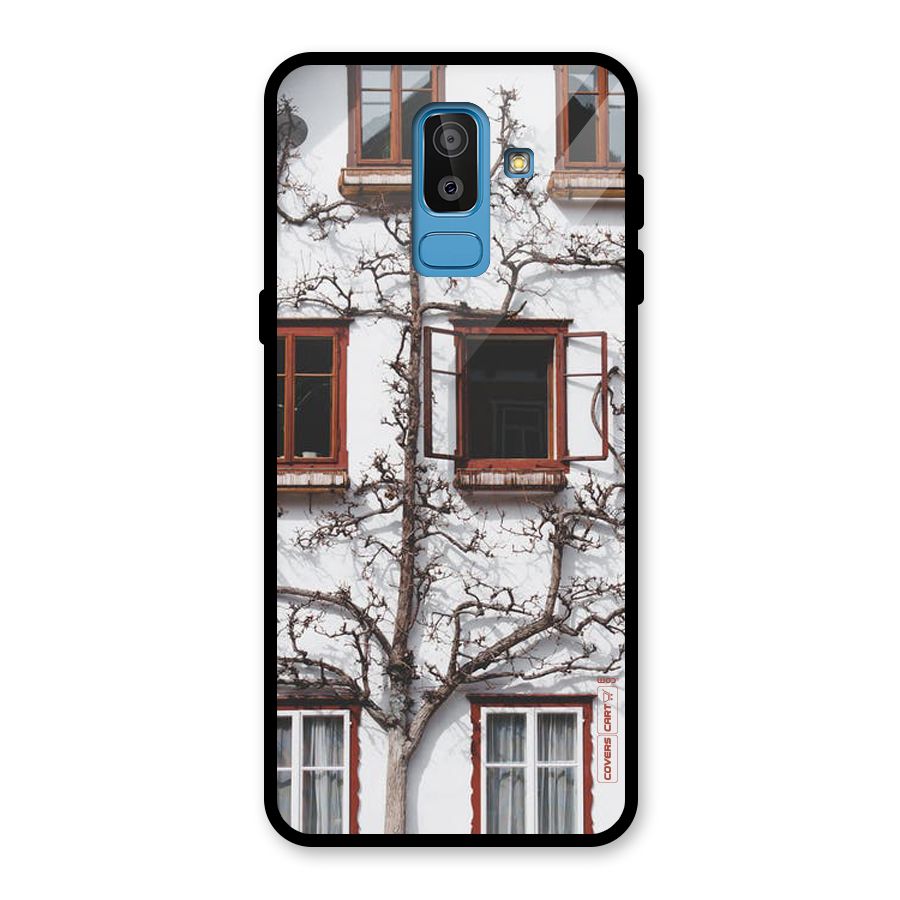 Tree House Glass Back Case for Galaxy J8