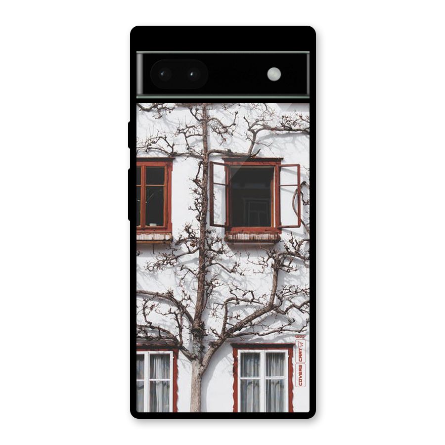 Tree House Glass Back Case for Google Pixel 6a