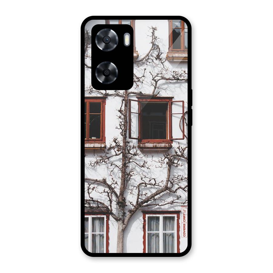 Tree House Glass Back Case for Oppo A57 2022