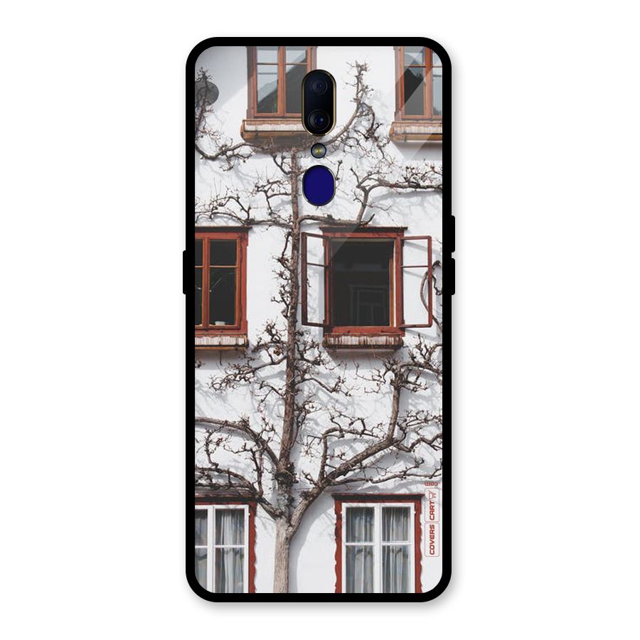Tree House Glass Back Case for Oppo F11